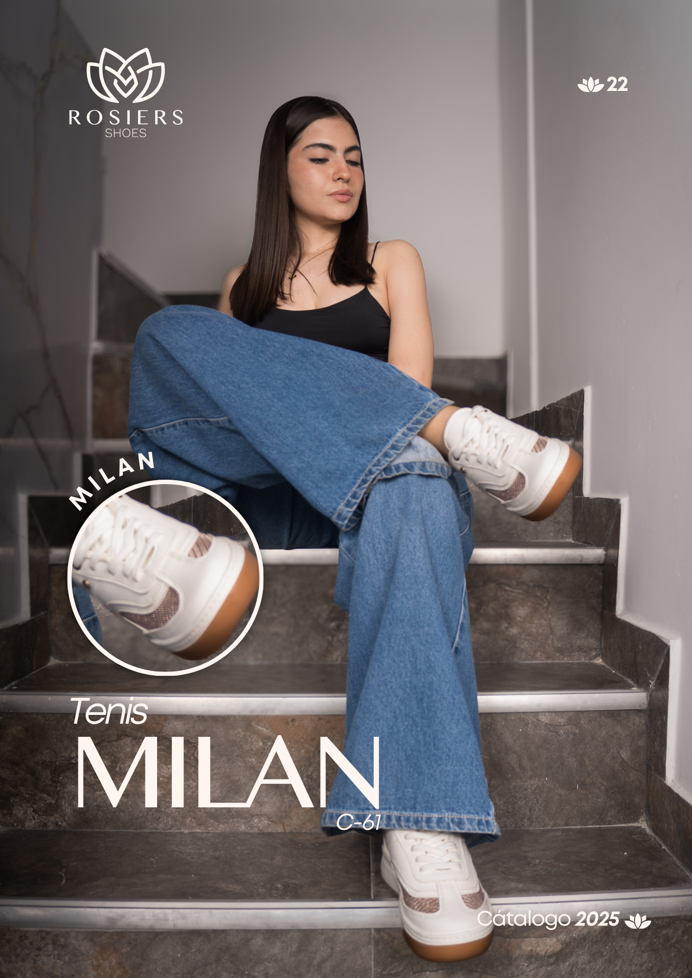Tenis para mujer MILAN-Rosiers Shoes