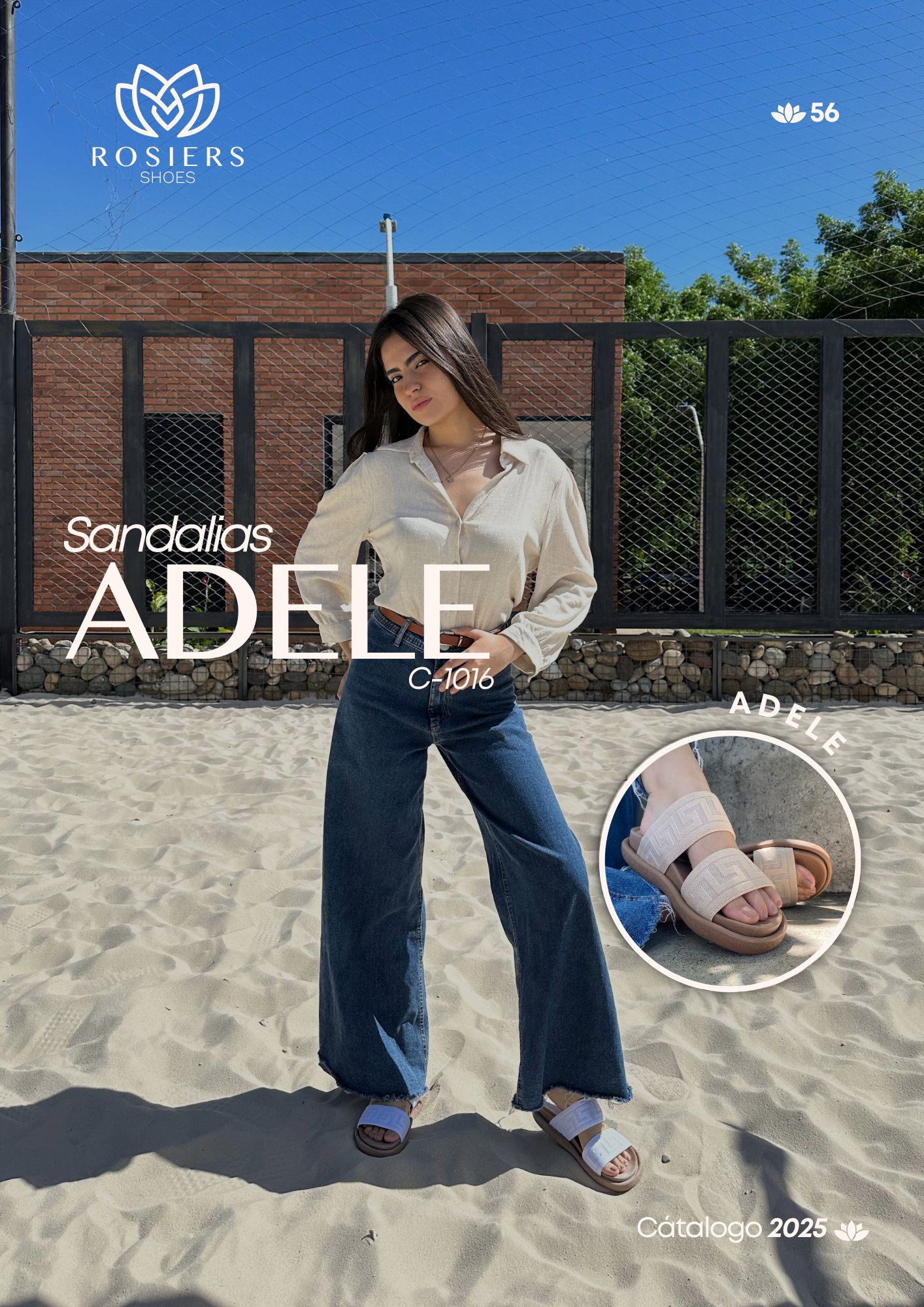 Sandalias para mujer ADELE-Rosiers Shoes