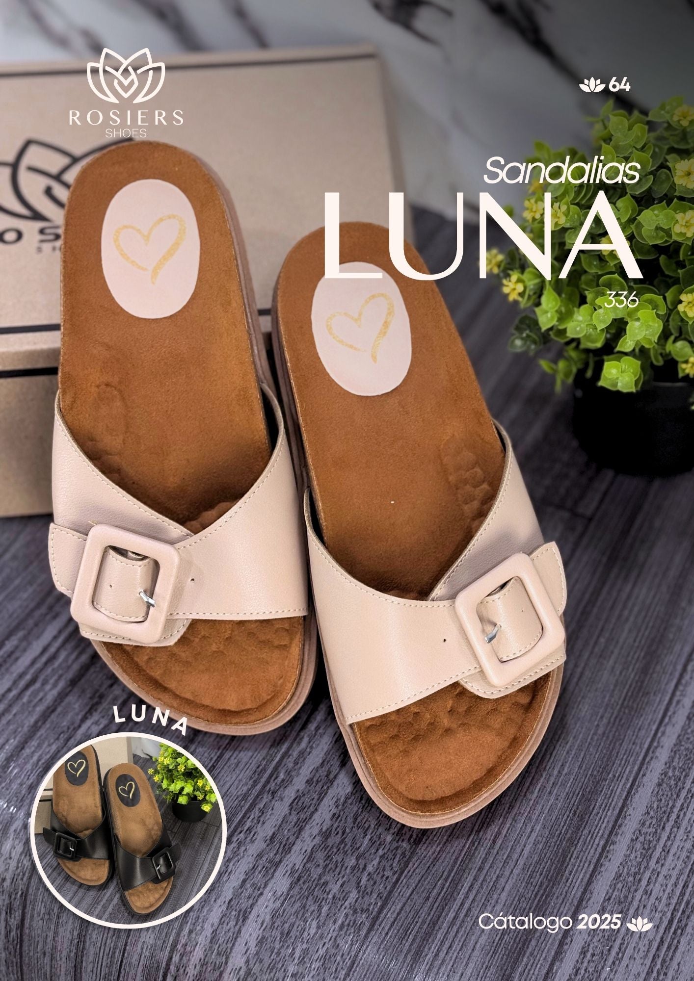Sandalia para mujer LUNA - Rosiers Shoes